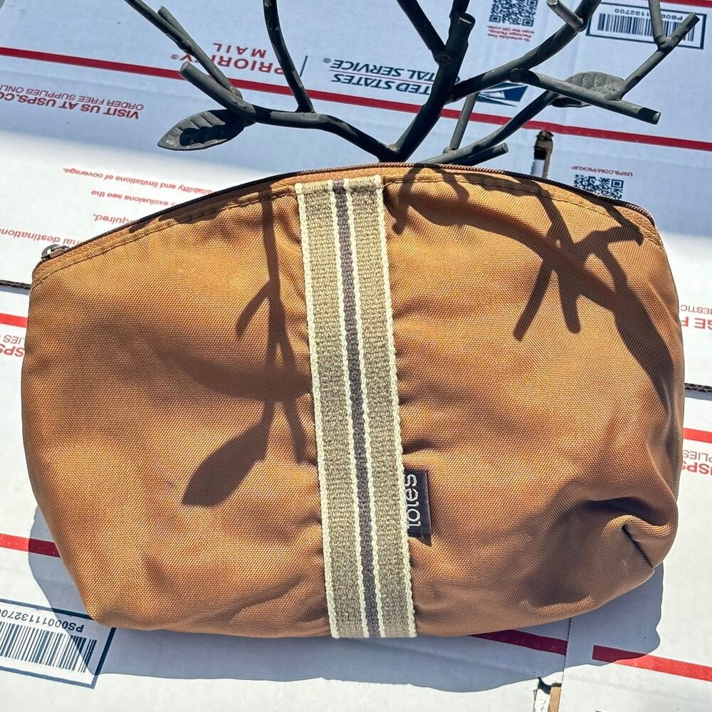 Brown & Cream Totes Makeup Bag